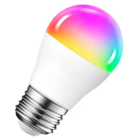 Bombilla led E27 6w luz fría 6400k A+ 93 x 50 mm 540 lm con memoria y mando regulador de colores con pila incluida Bombilla led E27 6w luz fría 6400k A+ 93 x 50 mm 540 lm con memoria y mando regulador de colores con pila incluida