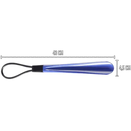 Tradineur - Pack de 2 Calzadores de 43 cm - Fabricado en Plástico - Incluye Lazo para colgar - Ideal para calzar embarazadas y p