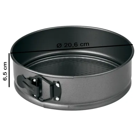 Tradineur - Molde redondo desmontable de acero, antiadherente, recipiente para horno, tartas, postres, repostería - Ø 20 cm Tradineur - Molde redondo desmontable de acero, antiadherente, recipiente para horno, tartas, postres, repostería - Ø 20 cm