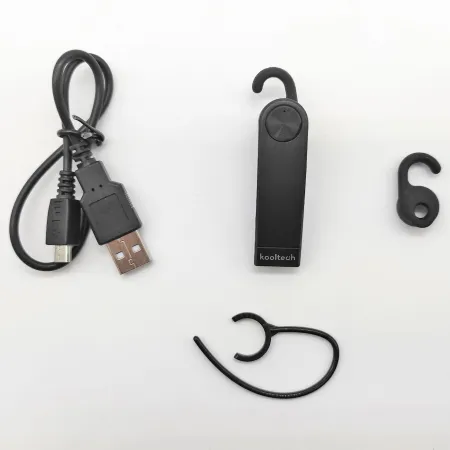 Kooltech - Manos libres, auricular inalámbrico bluetooth con micrófono, sonido estéreo, control de voz, LED, batería larga durac Kooltech - Manos libres, auricular inalámbrico bluetooth con micrófono, sonido estéreo, control de voz, LED, batería larga durac