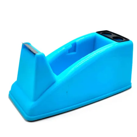 Tradineur - Portacelo - Fabricado en plástico PVC - Base antideslizante - Máximo de cinta 25 mm. - 6 x 6 x 13 cm - Color Azul Tradineur - Portacelo - Fabricado en plástico PVC - Base antideslizante - Máximo de cinta 25 mm. - 6 x 6 x 13 cm - Color Azul