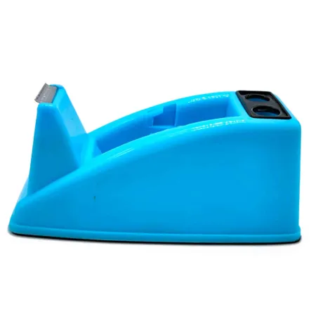 Tradineur - Portacelo - Fabricado en plástico PVC - Base antideslizante - Máximo de cinta 25 mm. - 6 x 6 x 13 cm - Color Azul Tradineur - Portacelo - Fabricado en plástico PVC - Base antideslizante - Máximo de cinta 25 mm. - 6 x 6 x 13 cm - Color Azul
