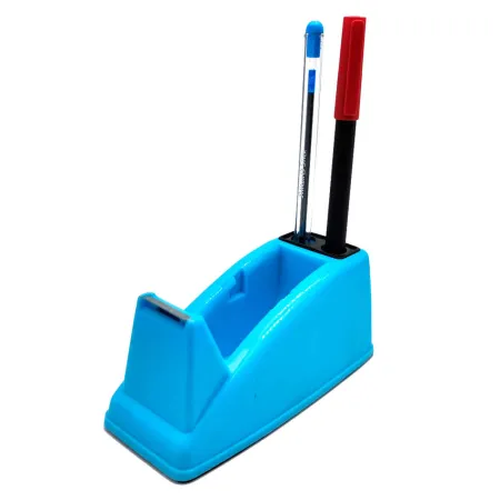 Tradineur - Portacelo - Fabricado en plástico PVC - Base antideslizante - Máximo de cinta 25 mm. - 6 x 6 x 13 cm - Color Azul Tradineur - Portacelo - Fabricado en plástico PVC - Base antideslizante - Máximo de cinta 25 mm. - 6 x 6 x 13 cm - Color Azul