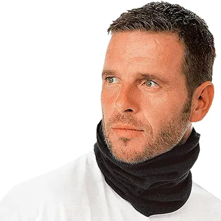 Tradineur - Braga para cuello de 100% poliéster - Incluye cuerda - Ropa para otoño e invierno - Apto para adultos - Color Negro Tradineur - Braga para cuello de 100% poliéster - Incluye cuerda - Ropa para otoño e invierno - Apto para adultos - Color Negro
