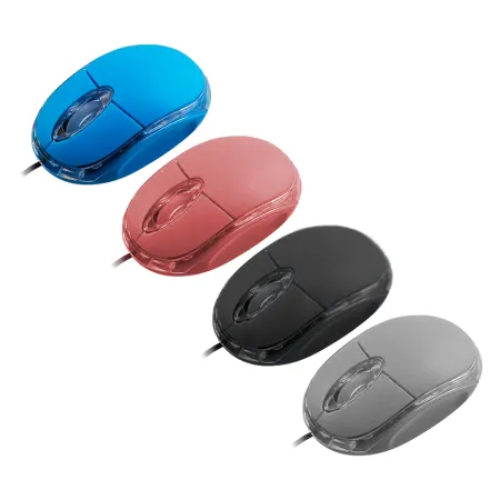 Tradineur - Ratón óptico con cable - 1600 DPI - Componentes informáticos para el ordenador - Plug & Play - USB 3.0/2.0/1.1 Tradineur - Ratón óptico con cable - 1600 DPI - Componentes informáticos para el ordenador - Plug & Play - USB 3.0/2.0/1.1