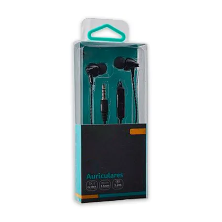 Tradineur - Auriculares con micrófono - Jack 3,5 cm - Compatible con Pods, Móviles, Tablets y PC - Música es Estéreo - Color Sur Tradineur - Auriculares con micrófono - Jack 3,5 cm - Compatible con Pods, Móviles, Tablets y PC - Música es Estéreo - Color Sur