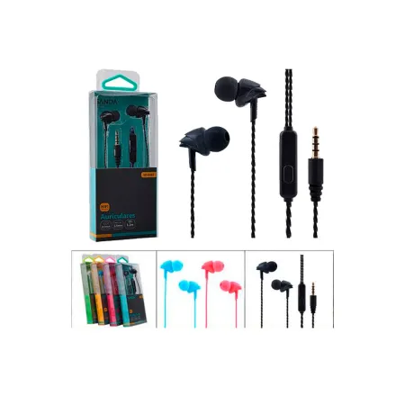 Tradineur - Auriculares con micrófono - Jack 3,5 cm - Compatible con Pods, Móviles, Tablets y PC - Música es Estéreo - Color Sur Tradineur - Auriculares con micrófono - Jack 3,5 cm - Compatible con Pods, Móviles, Tablets y PC - Música es Estéreo - Color Sur