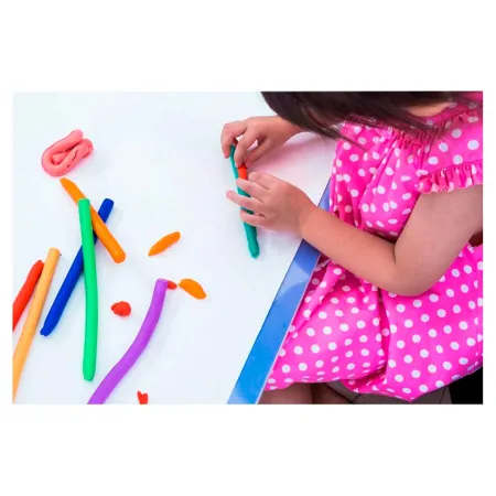 Tradineur - Plastilina 10+2 colores neón - Sin gluten - Textura suave y maleable - Sin olor, ligera y flexible - Ideal para hace Tradineur - Plastilina 10+2 colores neón - Sin gluten - Textura suave y maleable - Sin olor, ligera y flexible - Ideal para hace