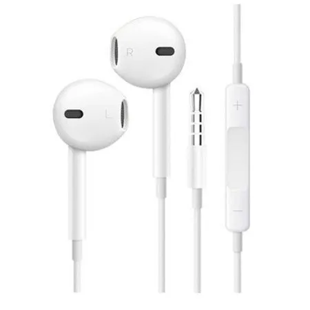 Tradineur - Auriculares con micrófono - Control de volumen - Jack 3,5 cm - Compatible con Pods, Móviles, Tablets y PC - Audio es