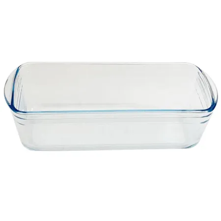 Tradineur - Molde de vidrio rectangular - Capacidad de1,5 litros - 28,2 x 11,7 x 7,5 cm, recipiente de cristal válido para conge