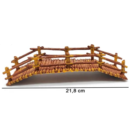 Tradineur - Puente de troncos para Belén, resina, adorno para nacimiento, portal, pesebre, Navidad, decoración tradicional, fabr Tradineur - Puente de troncos para Belén, resina, adorno para nacimiento, portal, pesebre, Navidad, decoración tradicional, fabr