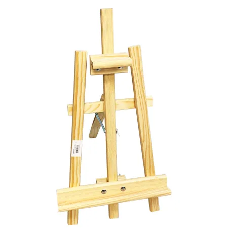 Caballete de madera para pintar 65 cm regulable de tres patas, ideal como soporte de lienzos para exposición de cuadros pinturas Caballete de madera para pintar 65 cm regulable de tres patas, ideal como soporte de lienzos para exposición de cuadros pinturas