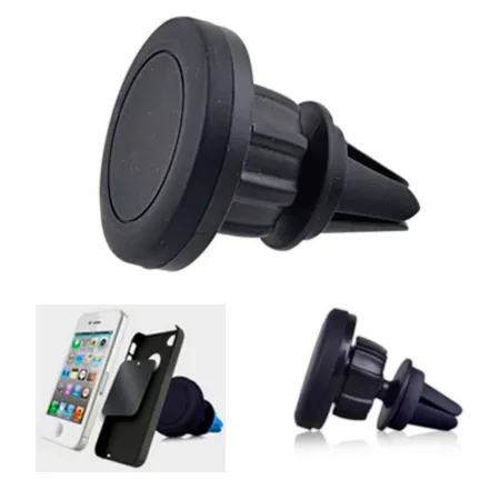Soporte de móvil magnético coche, rejilla del aire, rotación 360º, dispositivos 3,5-6,3’’, compatible con Xiaomi, Huawei, Samsun