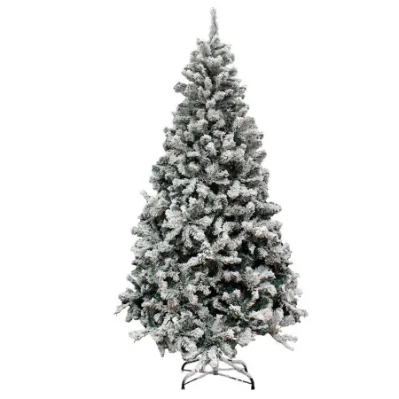 Tradineur - Árbol de Navidad nevado, pino, abeto artificial blanco, estructura de plástico y metal revestido, robusto y duradero Tradineur - Árbol de Navidad nevado, pino, abeto artificial blanco, estructura de plástico y metal revestido, robusto y duradero