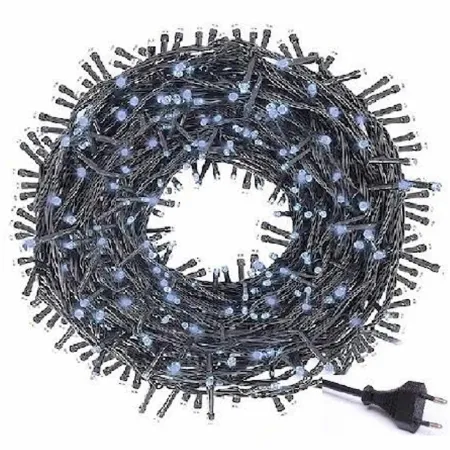 Tradineur - Tira de 50 luces LEDs navideñas - Apto solo para interior - Función de luz fija e intermitente - 4 Metros - Color Bl Tradineur - Tira de 50 luces LEDs navideñas - Apto solo para interior - Función de luz fija e intermitente - 4 Metros - Color Bl