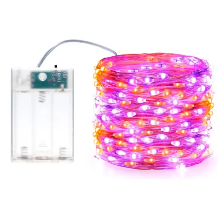 Tradineur - Alambre de 20 luces navideñas para botella LEDs - Apto solo para interior - Función de luz fija e intermitente - 2 M Tradineur - Alambre de 20 luces navideñas para botella LEDs - Apto solo para interior - Función de luz fija e intermitente - 2 M