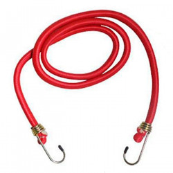 Tradineur - Pulpo elástico de 120 x 1 cm. Cable elástico para distintas funciones con enganche en ambos extremos. Cinta elástica