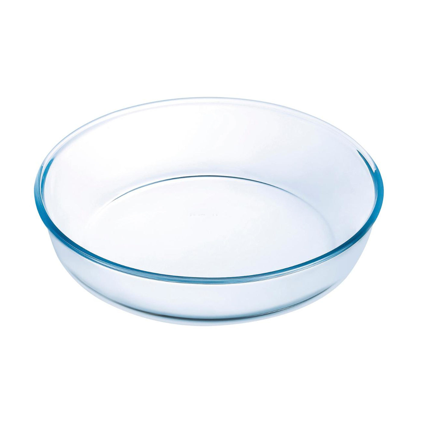 Ô Cuisine - Molde redondo de vidrio 2.1 L / 26 cm, fuente de vidrio hondo para tarta de 26 x 6 cm