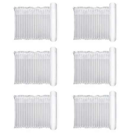 Tradineur - Pack de 6 rollos de embalaje de plástico inflable, columna de aire, protector, envoltorio para transporte, paqueterí Tradineur - Pack de 6 rollos de embalaje de plástico inflable, columna de aire, protector, envoltorio para transporte, paqueterí