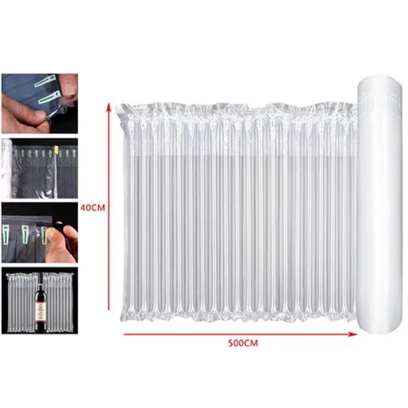 Tradineur - Pack de 6 rollos de embalaje de plástico inflable, columna de aire, protector, envoltorio para transporte, paqueterí Tradineur - Pack de 6 rollos de embalaje de plástico inflable, columna de aire, protector, envoltorio para transporte, paqueterí