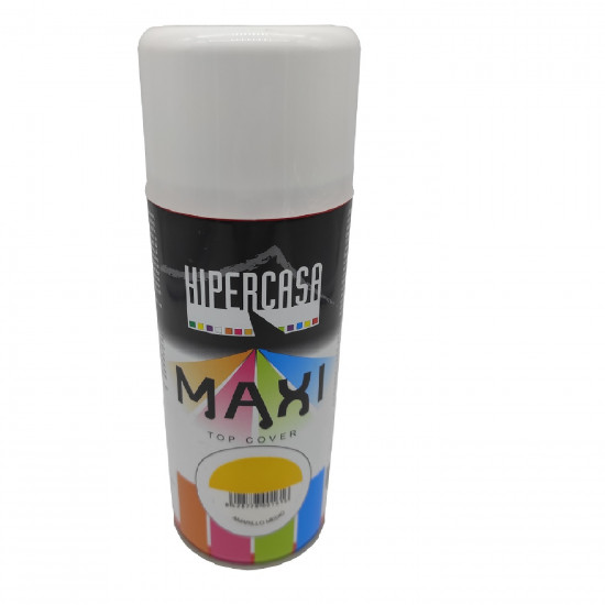 Hipercasa - Bote de pintura en spray color amarillo medio 400 ml, válido para multitud de superficies de interior y exterior