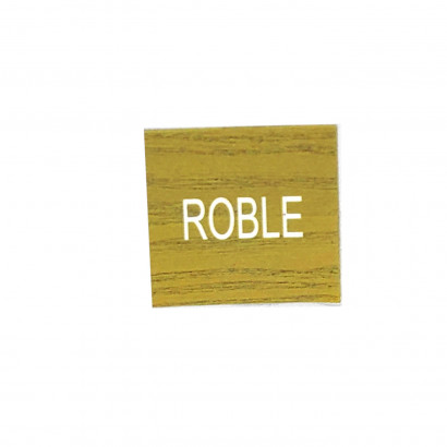 Barniz color "roble"  para madera, en bote de 375 ml, para el cuidado de maderas o muebles. Pintura para maderas incoloro para uso industrial de 8 cm de diámetro y 9,5 cm de alto.