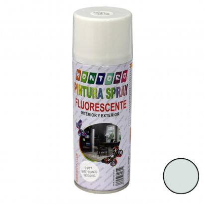 Montoro - Bote de pintura en spray base blanco F207 400 ml, válido para multitud de superficies de interior y exterior