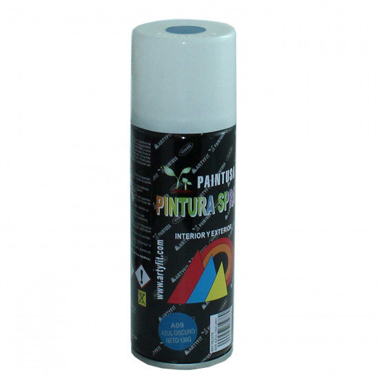 Montoro - Bote de pintura en spray azul oscuro A09 200 ml, válido para multitud de superficies de interior y exterior