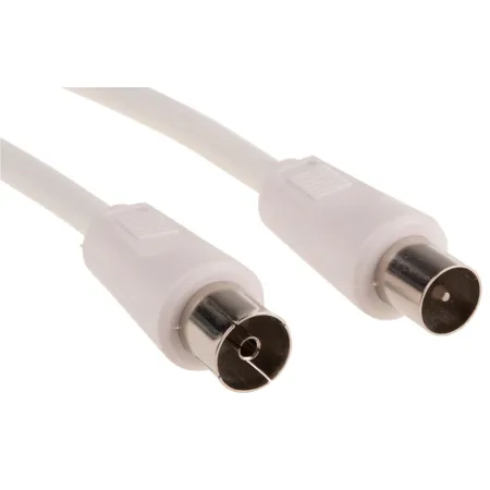 Cable de antena de TV coaxial rg6, macho/hembra, toma de antena, satélite, televisores (Blanco, 1,5 m) Cable de antena de TV coaxial rg6, macho/hembra, toma de antena, satélite, televisores (Blanco, 1,5 m)