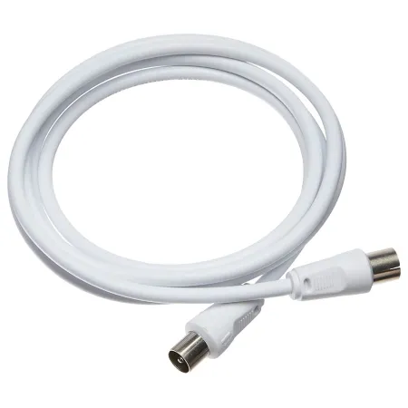 Cable de antena de TV coaxial rg6, macho/hembra, toma de antena, satélite, televisores (Blanco, 1,5 m) Cable de antena de TV coaxial rg6, macho/hembra, toma de antena, satélite, televisores (Blanco, 1,5 m)