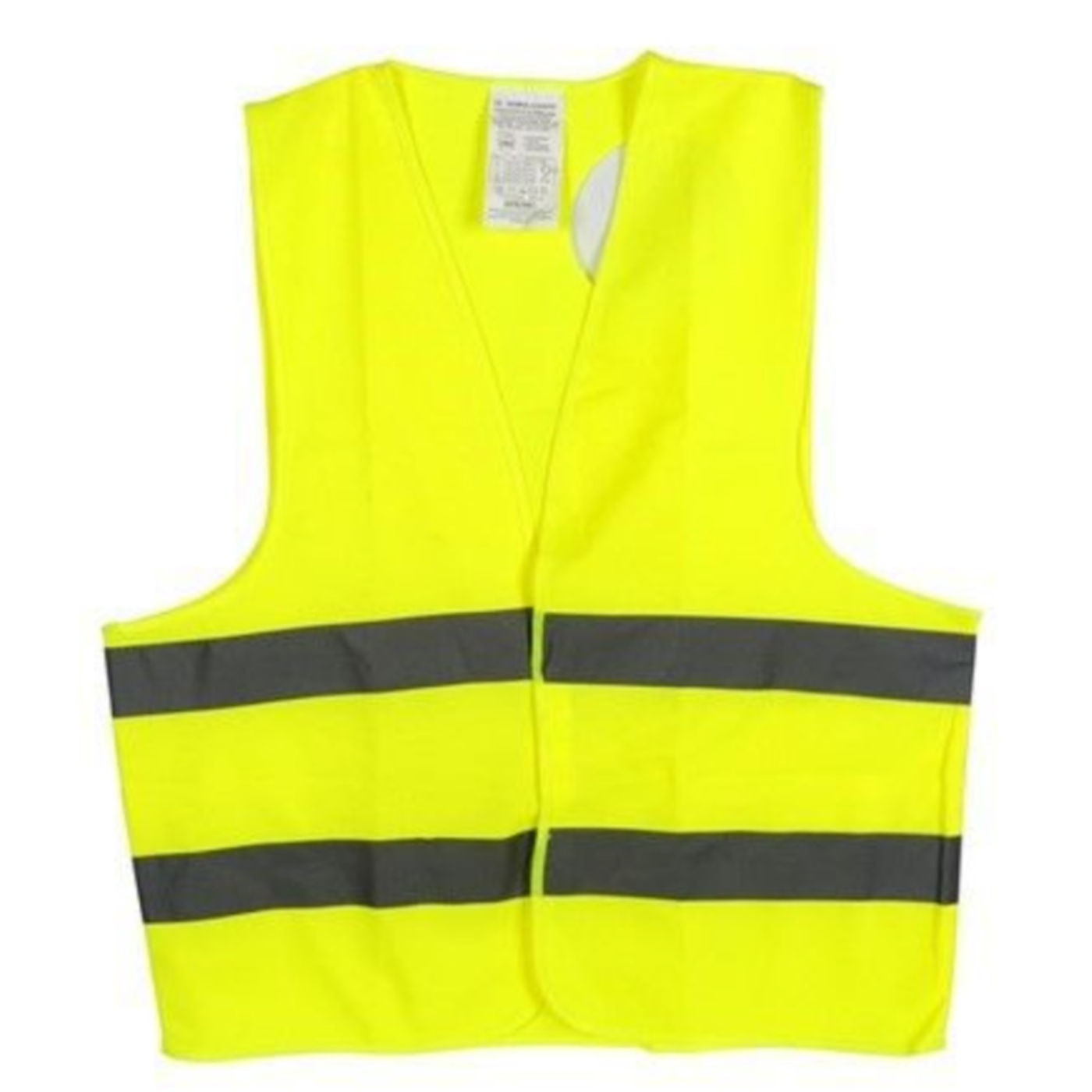 Chaleco reflectante de alta visibilidad, de la talla xl, 100% políester, para personas con medidas de 178 - 184 cm. Chaleco de seguridad color amarillo de gran visibilidad homologado.