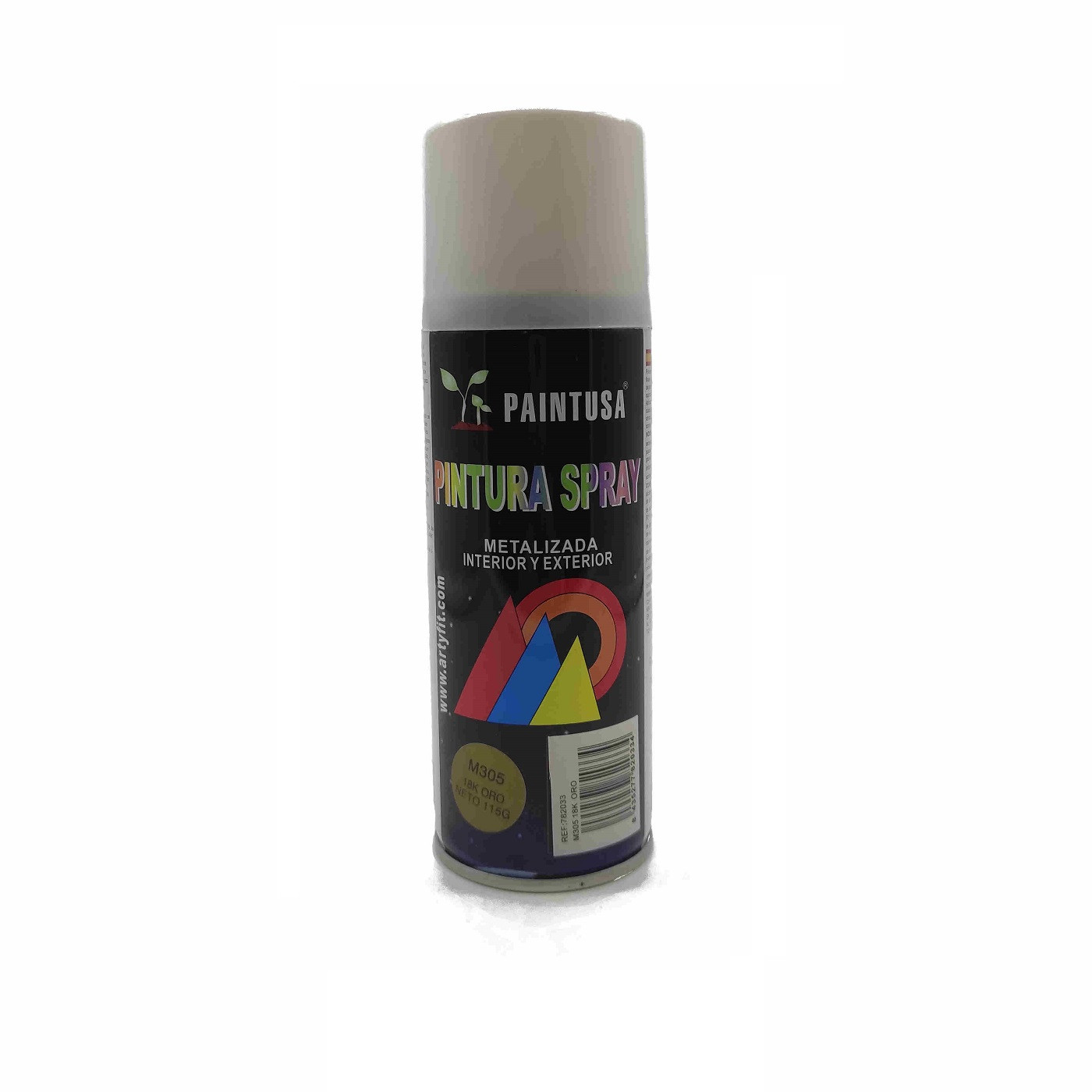 Montoro - Bote de pintura en spray oro M305 200 ml, válido para multitud de superficies de interior y exterior