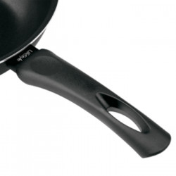 Tradineur - Sartén WOK de inducción rápida antiadherente - Fabricado en Aluminio - Incluye mango de silicona - Apto para inducci