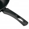 Tradineur - Sartén WOK de inducción rápida antiadherente - Fabricado en Aluminio - Incluye mango de silicona - Apto para inducci