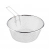 Tradineur - Cestillo freidor y escurridor de acero inoxidable, de 24 cm de diámetro y 9 cm de alto. Cesto para realizar labores