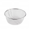 Tradineur - Cestillo freidor y escurridor de acero inoxidable, de 24 cm de diámetro y 9 cm de alto. Cesto para realizar labores