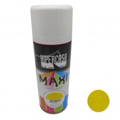 Hipercasa - Bote de pintura en spray color amarillo claro 400 ml, válido para multitud de superficies de interior y exterior