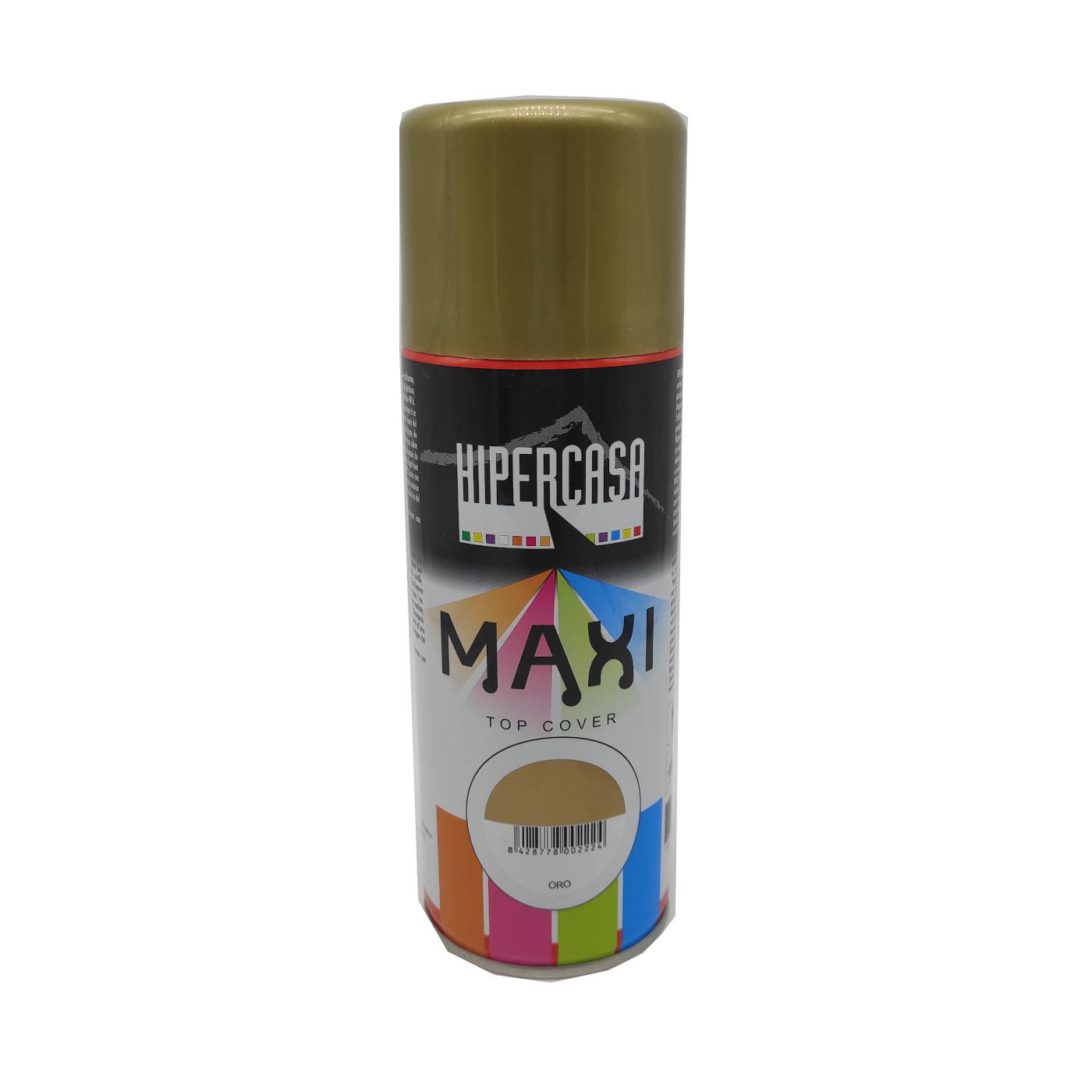 Hipercasa - Bote de pintura en spray color oro 400 ml, válido para multitud de superficies de interior y exterior