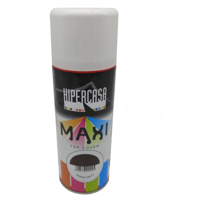 Hipercasa - Bote de pintura en spray color marrón tabaco 400 ml, válido para multitud de superficies de interior y exterior