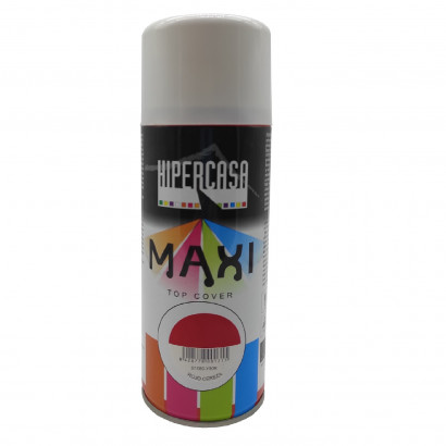 Hipercasa - Bote de pintura en spray color rojo cereza 400 ml, válido para multitud de superficies de interior y exterior