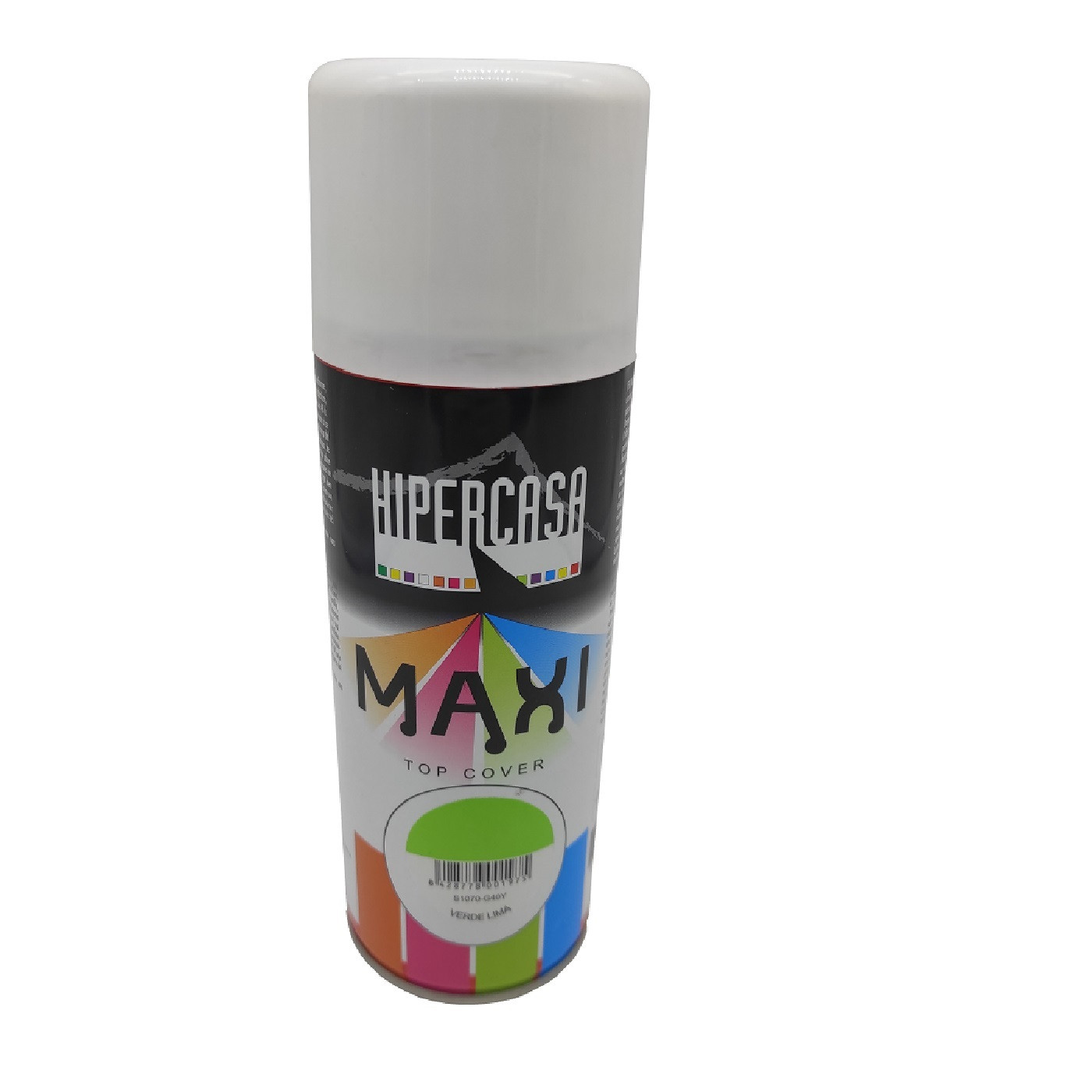 Hipercasa - Bote de pintura en spray verde lima 400 ml, válido para multitud de superficies de interior y exterior