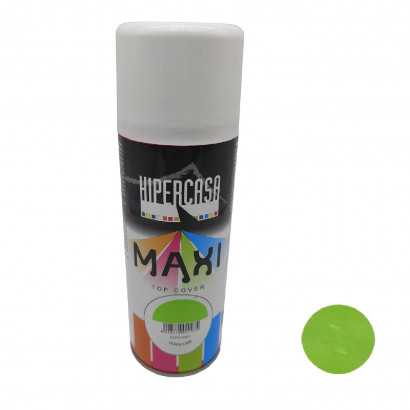 Hipercasa - Bote de pintura en spray verde lima 400 ml, válido para multitud de superficies de interior y exterior