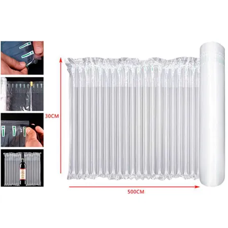 Tradineur - Pack de 6 rollos de embalaje inflable de plástico, columna de aire, protector, envoltorio para transporte, paqueterí Tradineur - Pack de 6 rollos de embalaje inflable de plástico, columna de aire, protector, envoltorio para transporte, paqueterí