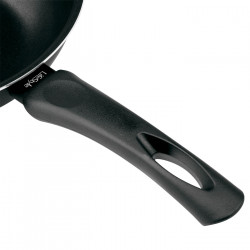 Tradineur - Sartén WOK de inducción rápida antiadherente - Fabricado en Aluminio - Incluye mango de silicona - Apto para inducci
