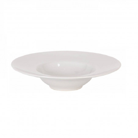 Tradineur - Plato de cerámica hondo para risotto, modelo Bari, vajilla para tapas, pinchos y postres, cocina, hogar, hostelería