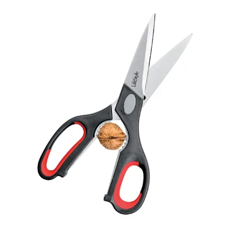 Tradineur - Tijera de cocina extra multiuso con mango de silicona 22 cm color aleatorio