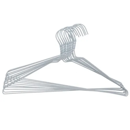 Tradineur - Set de 10 perchas metálicas para ropa, trajes, camisetas, camisas, chaquetas, vestidos, faldas, pantalones, 40 x 21 Tradineur - Set de 10 perchas metálicas para ropa, trajes, camisetas, camisas, chaquetas, vestidos, faldas, pantalones, 40 x 21