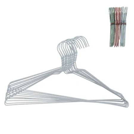 Tradineur - Set de 10 perchas metálicas para ropa, trajes, camisetas, camisas, chaquetas, vestidos, faldas, pantalones, 40 x 21 Tradineur - Set de 10 perchas metálicas para ropa, trajes, camisetas, camisas, chaquetas, vestidos, faldas, pantalones, 40 x 21