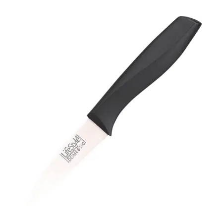Tradineur - Cuchillo pelador de acero inoxidable 9 cm apto para lavavajillas