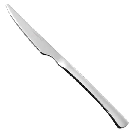Tradineur - Set de 2 cuchillos chuleteros - Fabricado en acero inoxidable - Ideal para cortar alimentos - 22 x 1,7 x 0,6 cm Tradineur - Set de 2 cuchillos chuleteros - Fabricado en acero inoxidable - Ideal para cortar alimentos - 22 x 1,7 x 0,6 cm